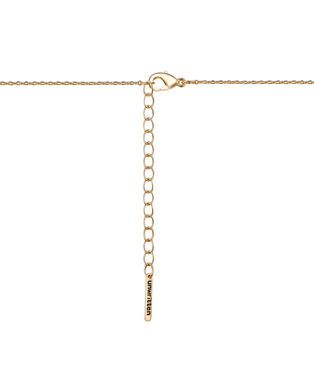 Unwritten Cubic Zirconia Paw and 14KFlash-Plated Always My Baby and Heart Pendant Necklace - Gold