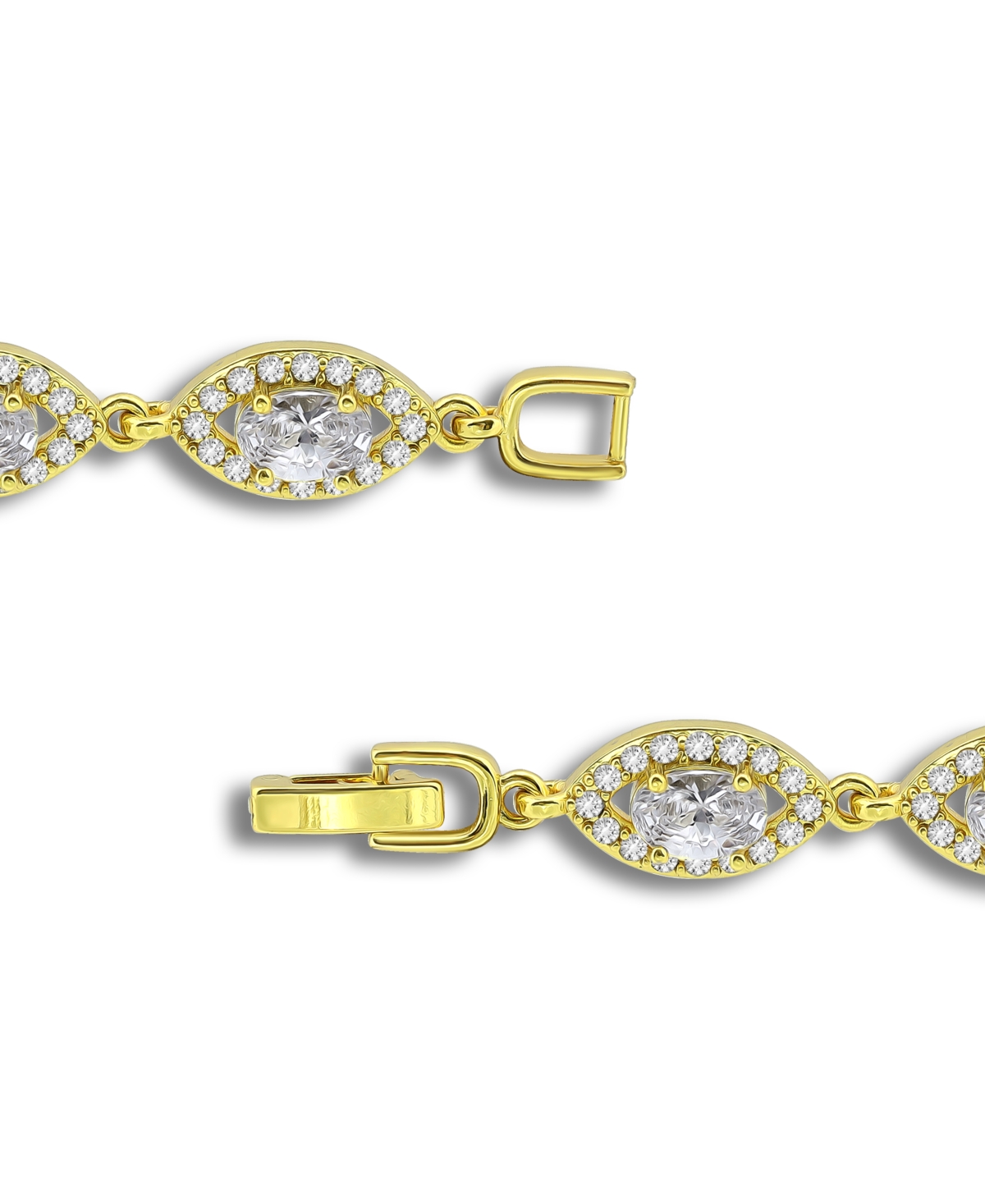 Macy's Cubic Zirconia Oval In Gold