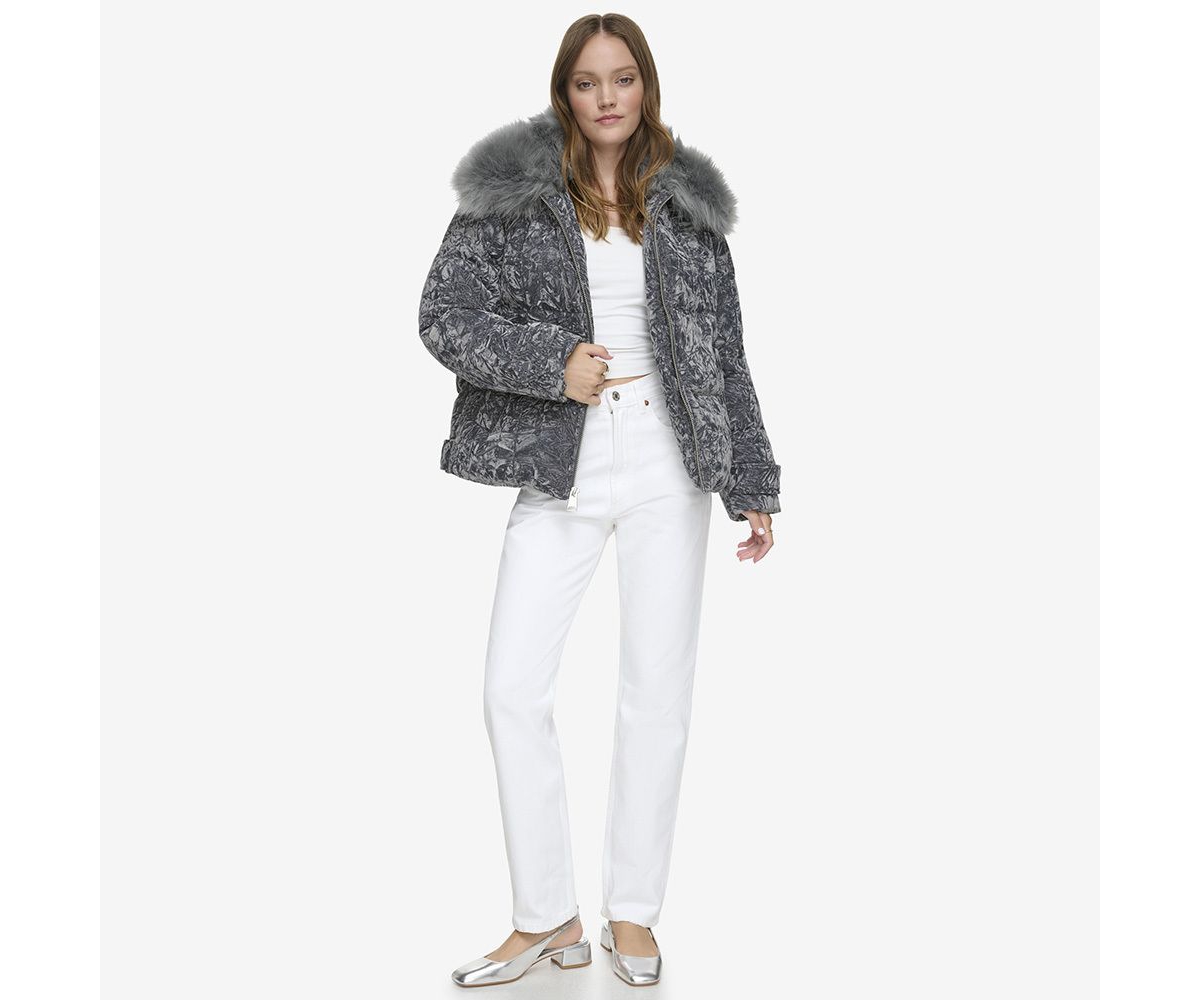 Women's Charleroi Crushed Velvet Down Puffer