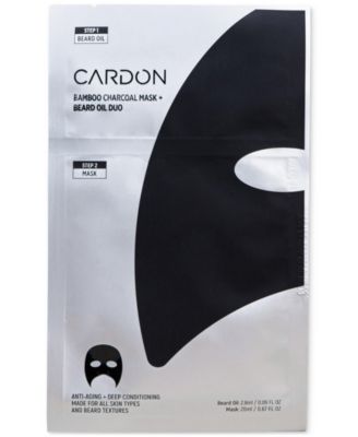 Bamboo Charcoal Mask + Beard Oil, 4-Pk.