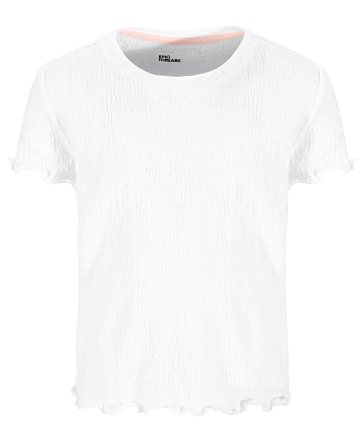 Epic Threads Big Girls Solid-Color Textured T-Shirt, Created for Macy's