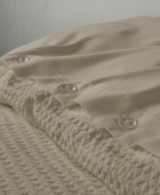 Mina Waffle Textured 3-Pc. Duvet Cover Set, Full/Queen