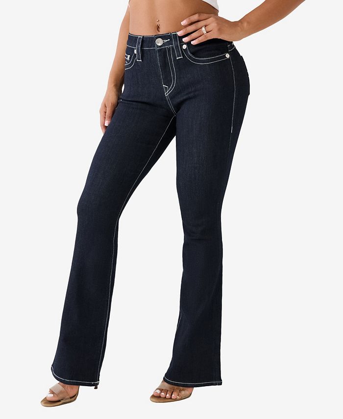 True Religion Women's Becca No Flap Curvy Yoke Boot Cut Jeans - Macy's