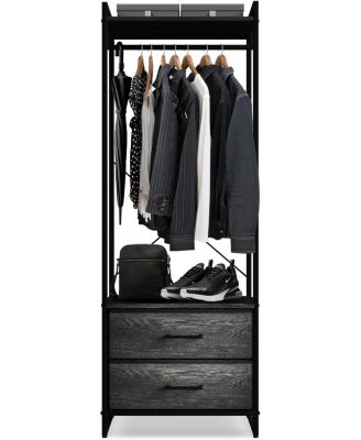 Clothing Rack with 2 Drawers