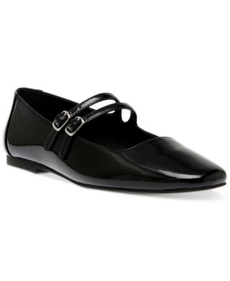 Steve Madden - Women's Alisah Double-Buckle Mary Jane Flats