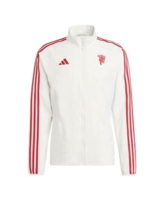 adidas Manchester United ホワイトジャージ L adidas Men's White Manchester United 2023/24 Anthem Full-Zip