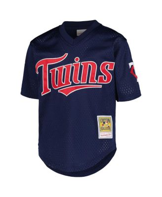 Big Boys David Ortiz Navy Minnesota Twins Cooperstown Collection Mesh Batting Practice Jersey
