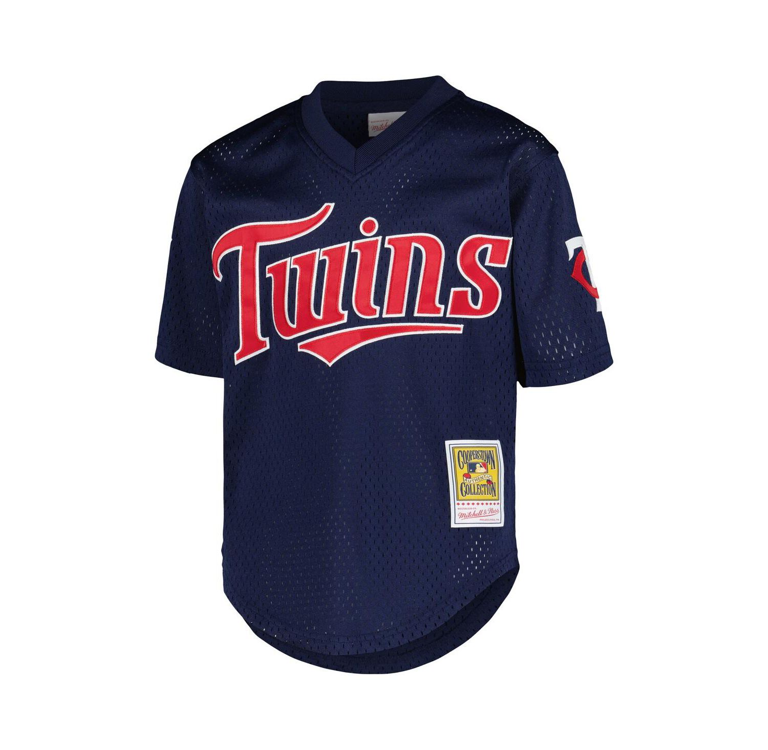 Big Boys David Ortiz Navy Minnesota Twins Cooperstown Collection Mesh Batting Practice Jersey