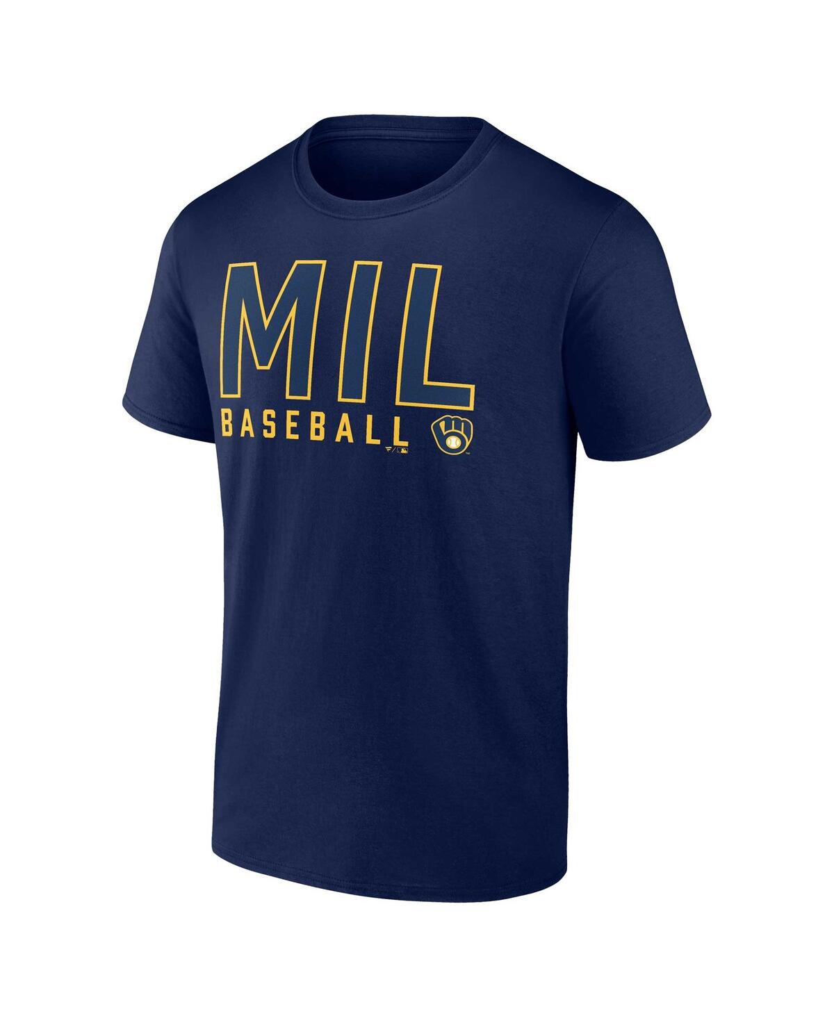 Men's Fanatics White Milwaukee Brewers Two-Pack Combo T-shirt Set - White
