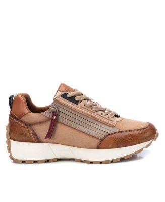 XTI Women's Casual Leather Sneakers Carmela Collection By XTI - Macy's