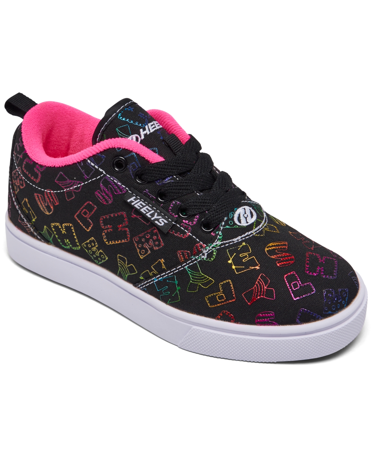 Shop Heelys Big Girls Pro 20 Doodle Print Wheeled Skate Casual Sneakers From Finish Line In Black,pink,white