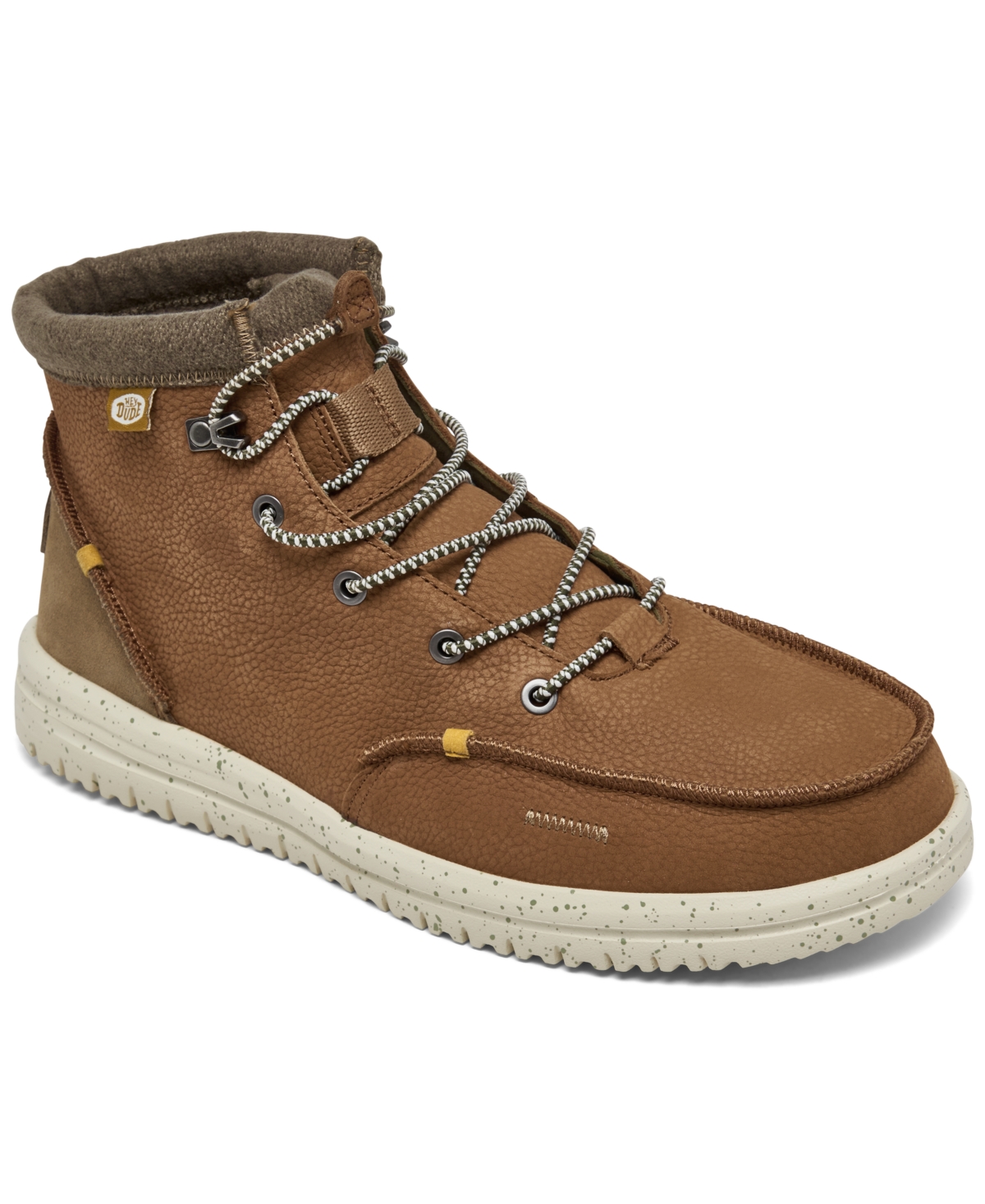 Men's Bradley Leather Casual Boots from Finish Line - Cognac