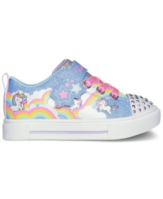 Toddler Girls Twinkle Toes - Twinkle Sparks - Unicorn Adjustable Strap Light-Up Casual Sneakers from Finish Line