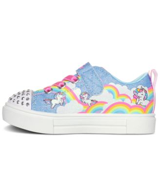 Toddler Girls Twinkle Toes - Twinkle Sparks - Unicorn Adjustable Strap Light-Up Casual Sneakers from Finish Line