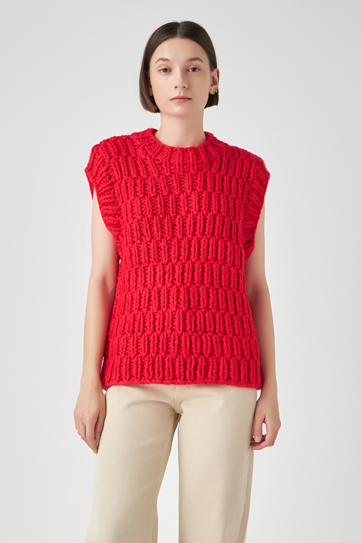 Women's Chunky Knit Sweater Vest