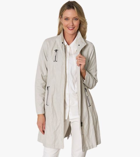 Женская куртка Stella Carakasi Water Repellent Zip-Front Moto Favorite, цвет: Берёзовый