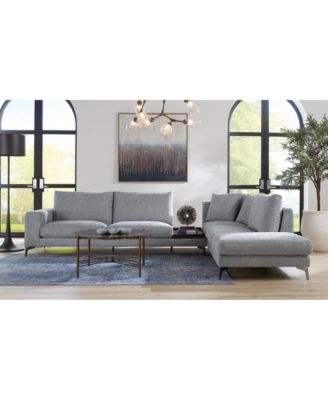 Macy's Lydney Fabric Sectional Collection Created For Macys In Beige