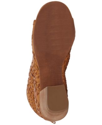 Women's Mofira Woven Peep Toe Heeled Sandals