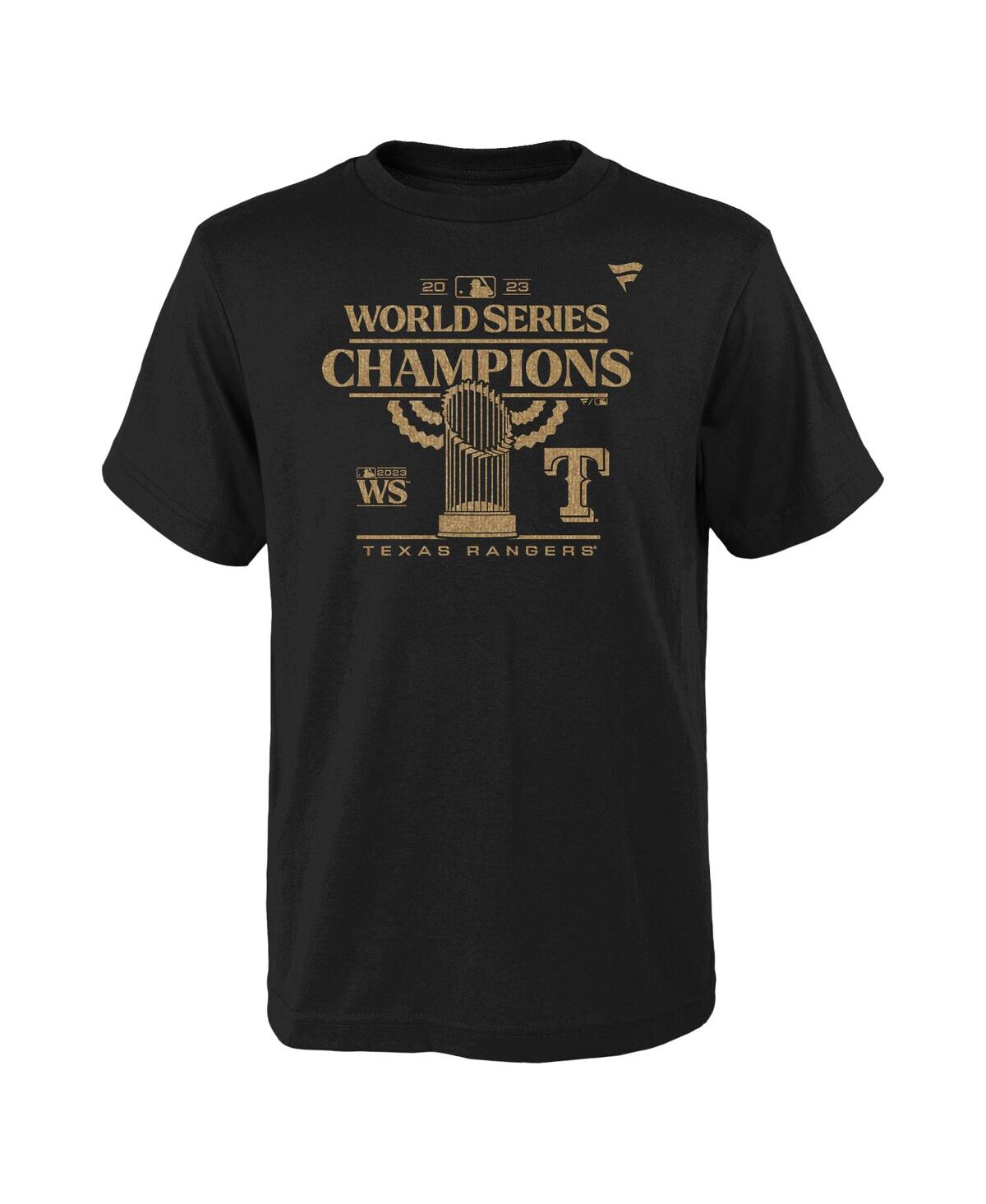 Big Boys FanaticsTexas Rangers 2023 World Series Champions Parade T-shirt - Black