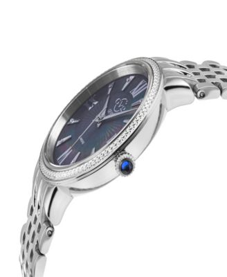 Women's Genoa Silver-Tone Stainless Steel Watch 36mm