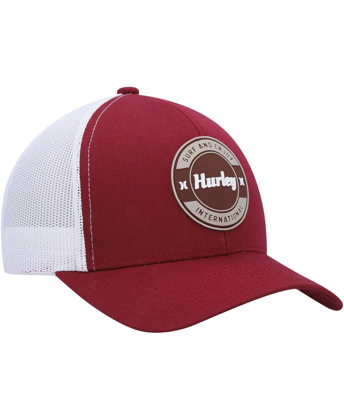Shop Hurley Men's  Burgundy Offshore Trucker Snapback Hat