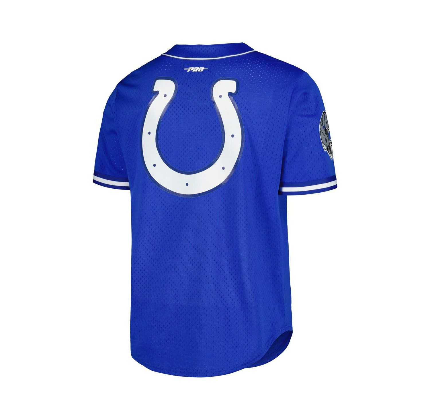 Men's Anthony Richardson Royal Indianapolis Colts Mesh Baseball Button-Up T-shirt