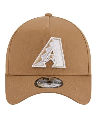 Men's Khaki Arizona Diamondbacks A-Frame 9FORTY Adjustable Hat