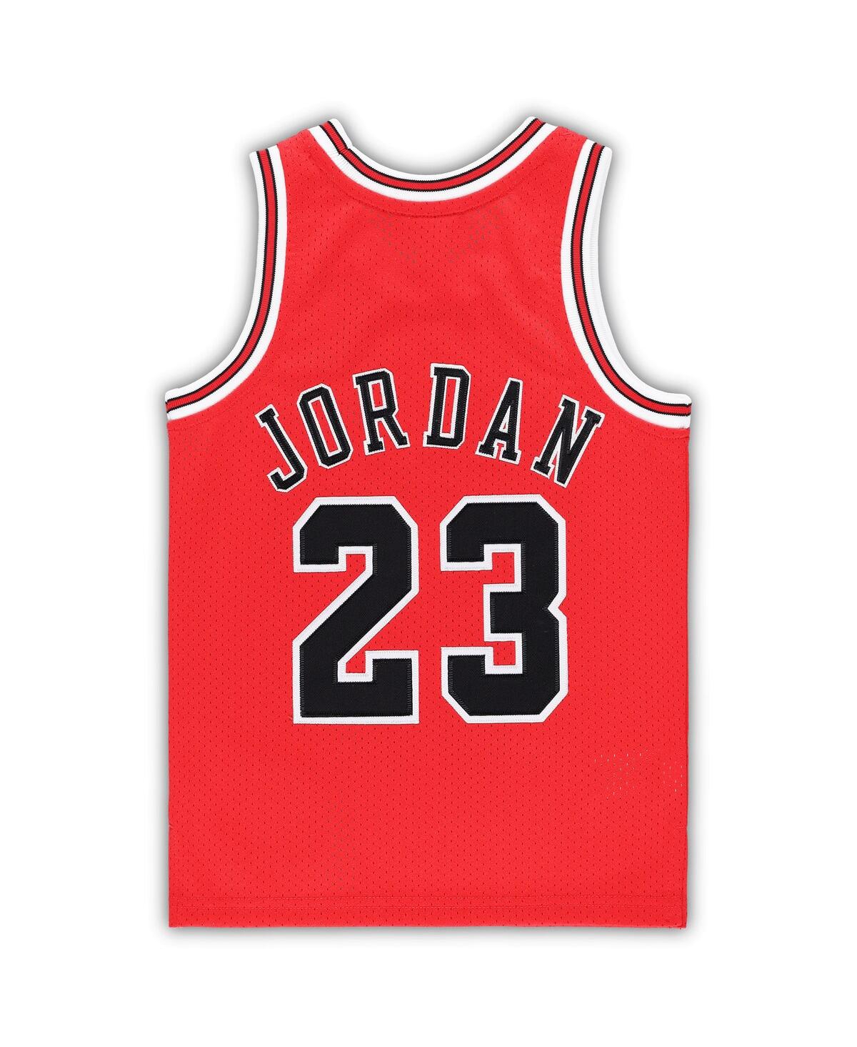 Preschool Boys and Girls Mitchell & Ness Michael JordanChicago Bulls 1997/98 Hardwood Classics Authentic Jersey - Red