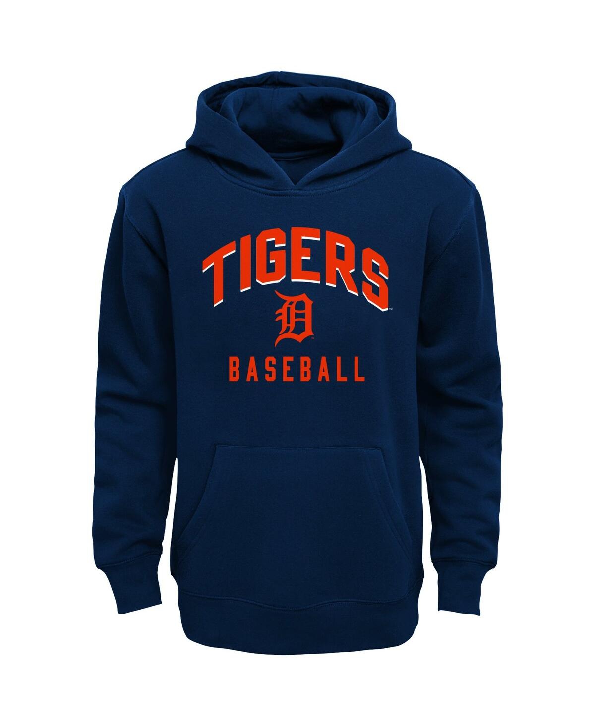 Toddler Boys and Girls Gray Detroit Tigers Play-By-Play Pullover Fleece Hoodie and Pants Set - Gray