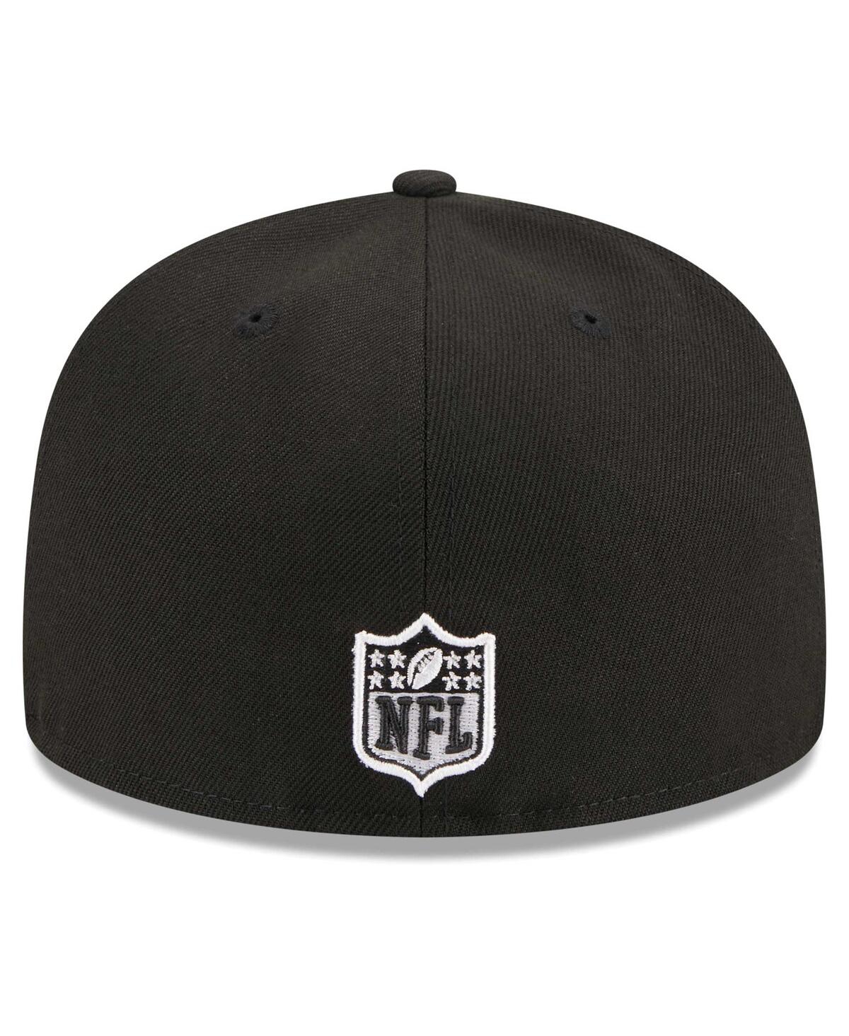 Men's New EraKansas City Chiefs Main Patch 59FIFTY Fitted Hat - Black