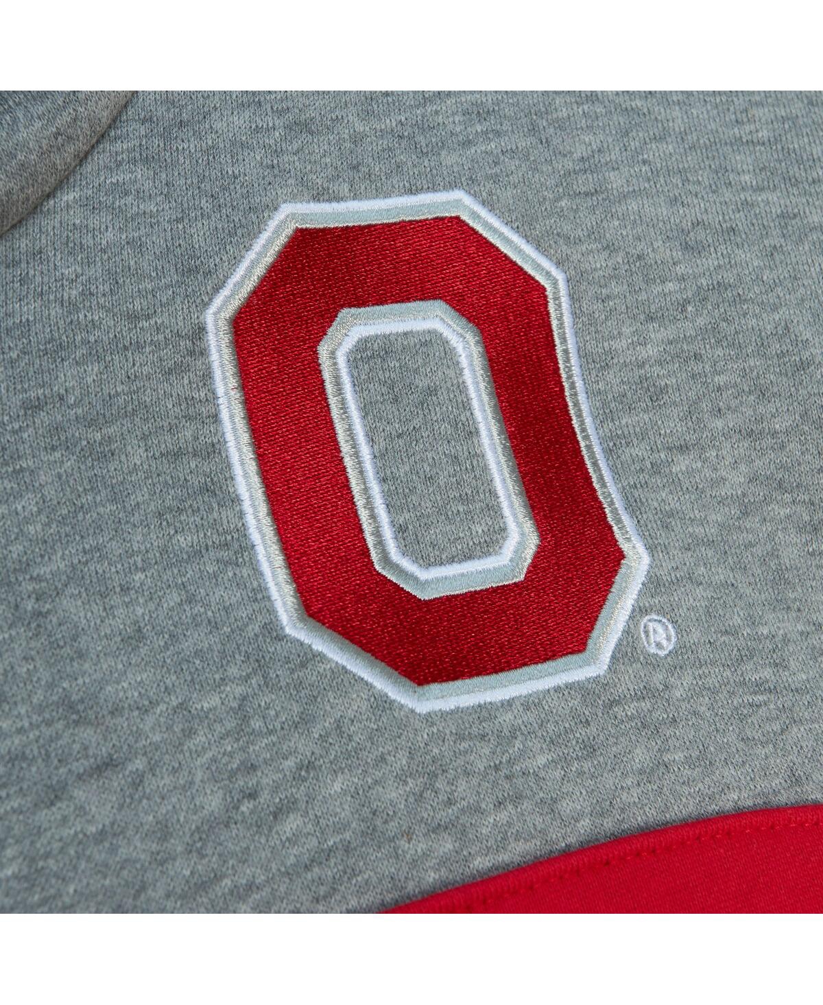 Men's Mitchell & NessOhio State Buckeyes Head Coach Pullover Hoodie - Black
