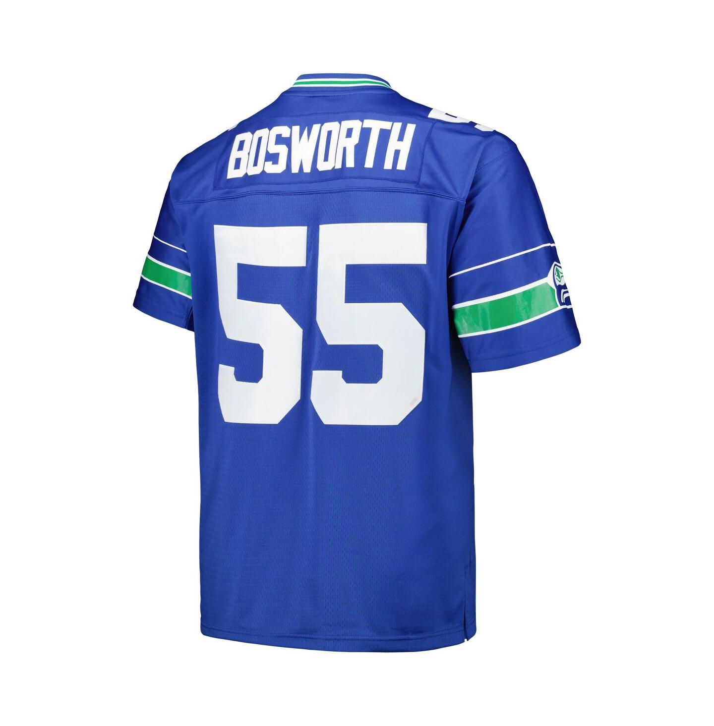 Мужской топ Mitchell & Ness Brian Bosworth Royal Seattle Seahawks Big & Tall 1987 Legacy Retired Player Jersey — фото 3