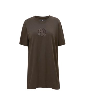 Women's Brown New York Yankees Neutral T-shirt Dress