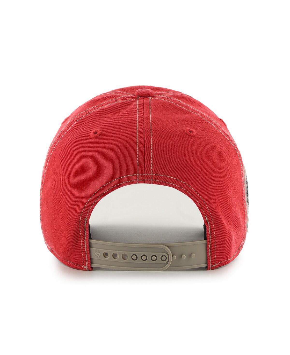 Shop 47 Brand Men's ' Red St. Louis Cardinals Hard Count Clean Up Adjustable Hat