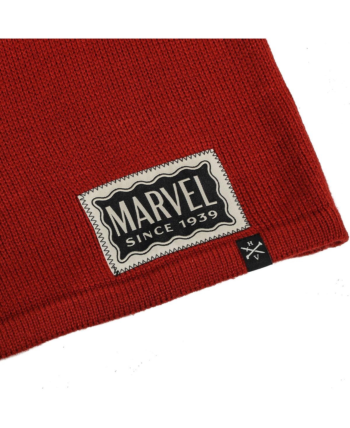 Shop Marvel Men's Red  Graphic Varsity Sweater