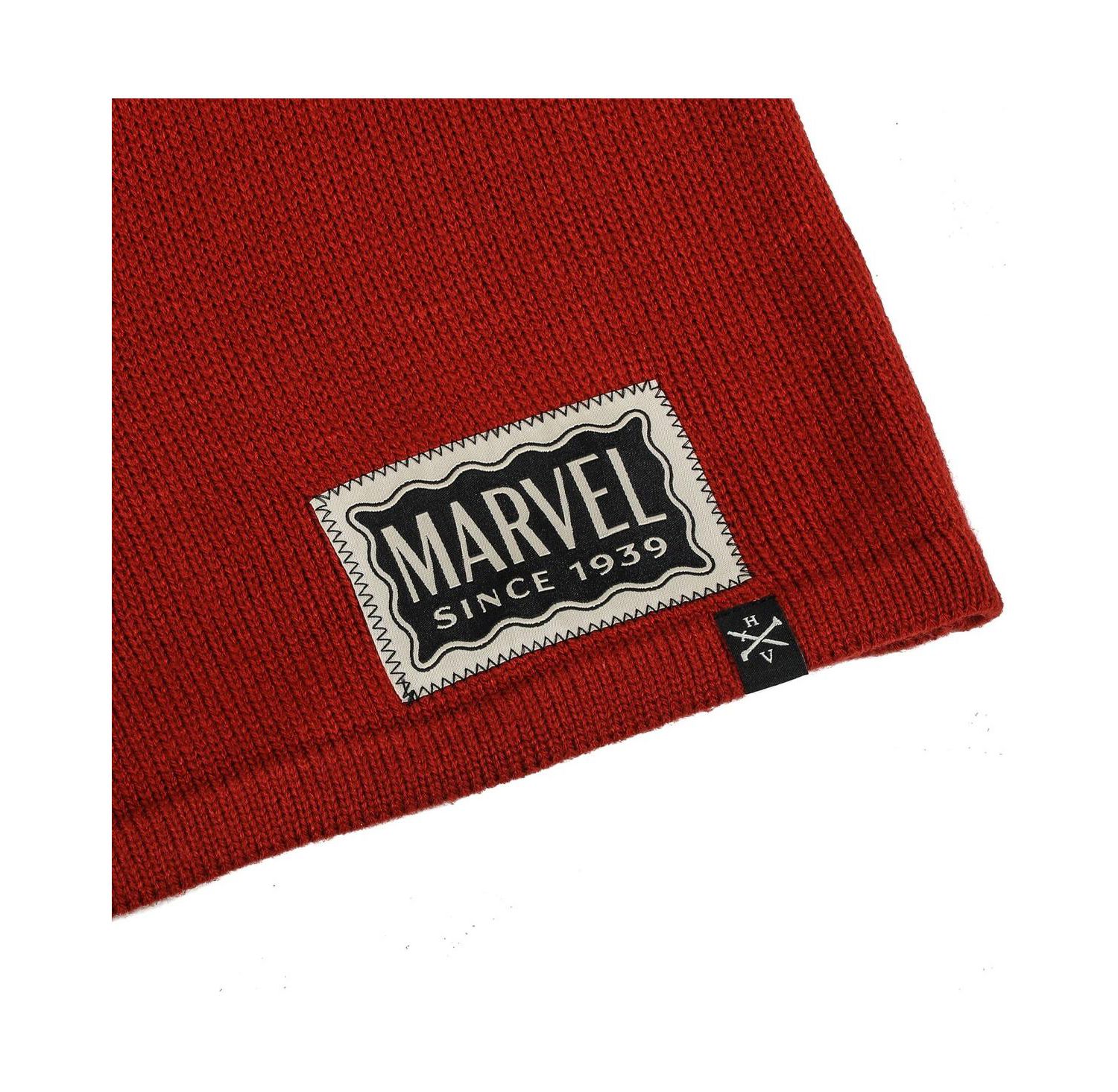 Men's Red Graphic Varsity Sweater