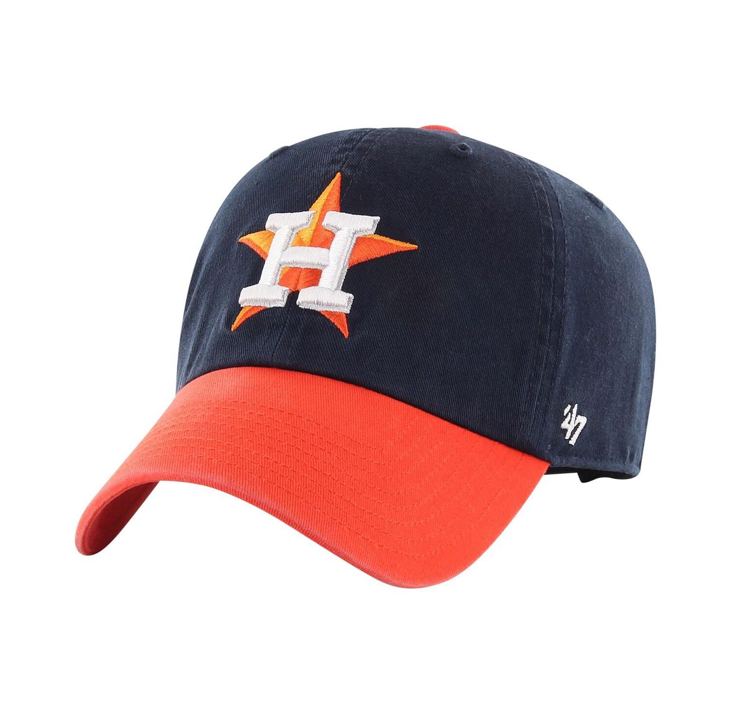 Men's Navy, Orange Houston Astros Clean Up Adjustable Hat