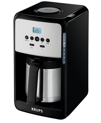 KRUPS 12-Cup Savoy Programmable Black Thermal Coffee Maker ET351050 ET351050