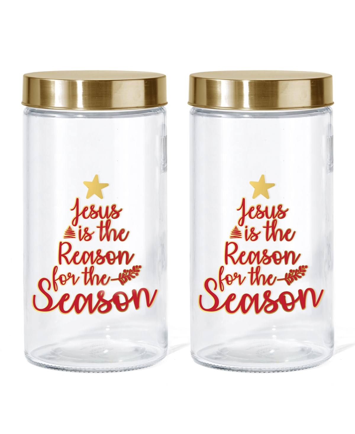 Style Setter "jesus Is The Reason For The Season" Glass Jar, 60 oz In Clear