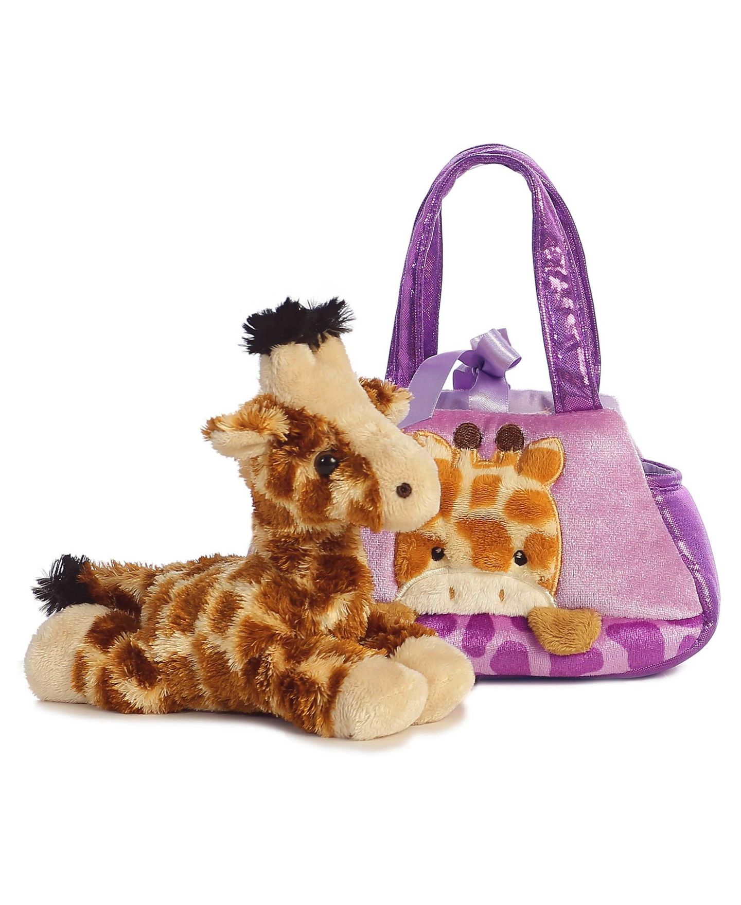 Детские мягкие игрушки Aurora Fancy Pals Peek-A-Boo Giraffe Small Plush, 2-Piece Set — фото 3