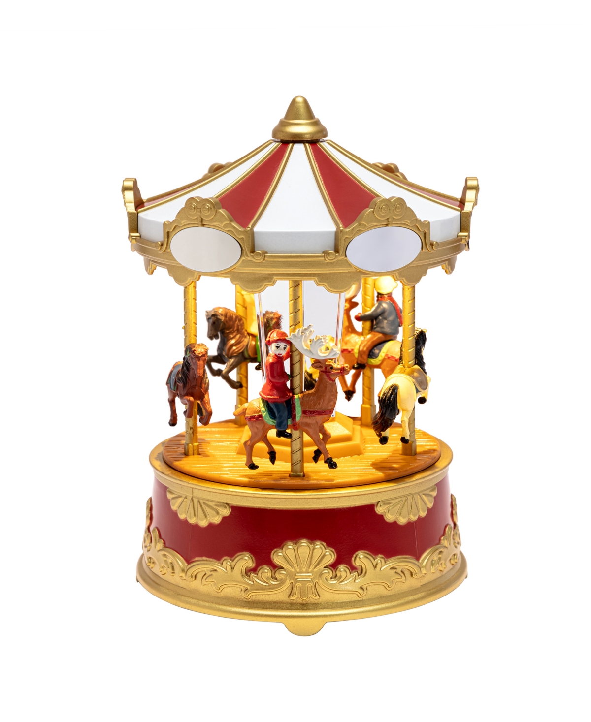 Mr. Christmas 5.75" Animated Musical Carousel In Multi