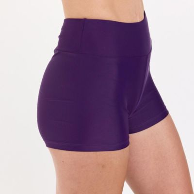 Women's Chlorine Resistant High Waisted Swim Shorts