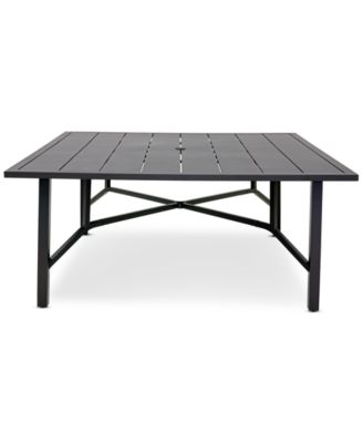 Astaire 64" Square Outdoor Slat Top Dining Table, Created for Macy's