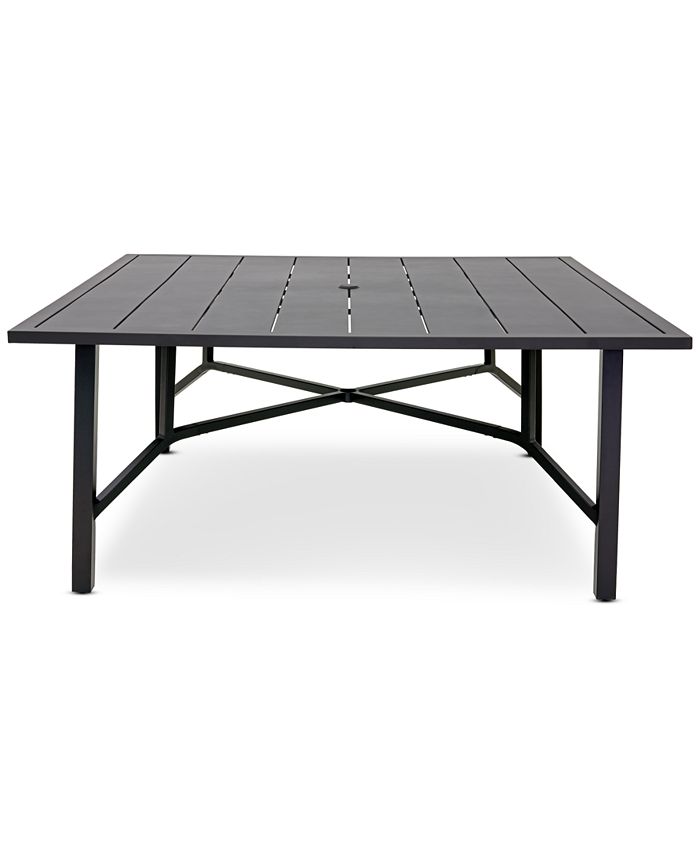 Agio Astaire 64" Square Outdoor Slat Top Dining Table Macy's