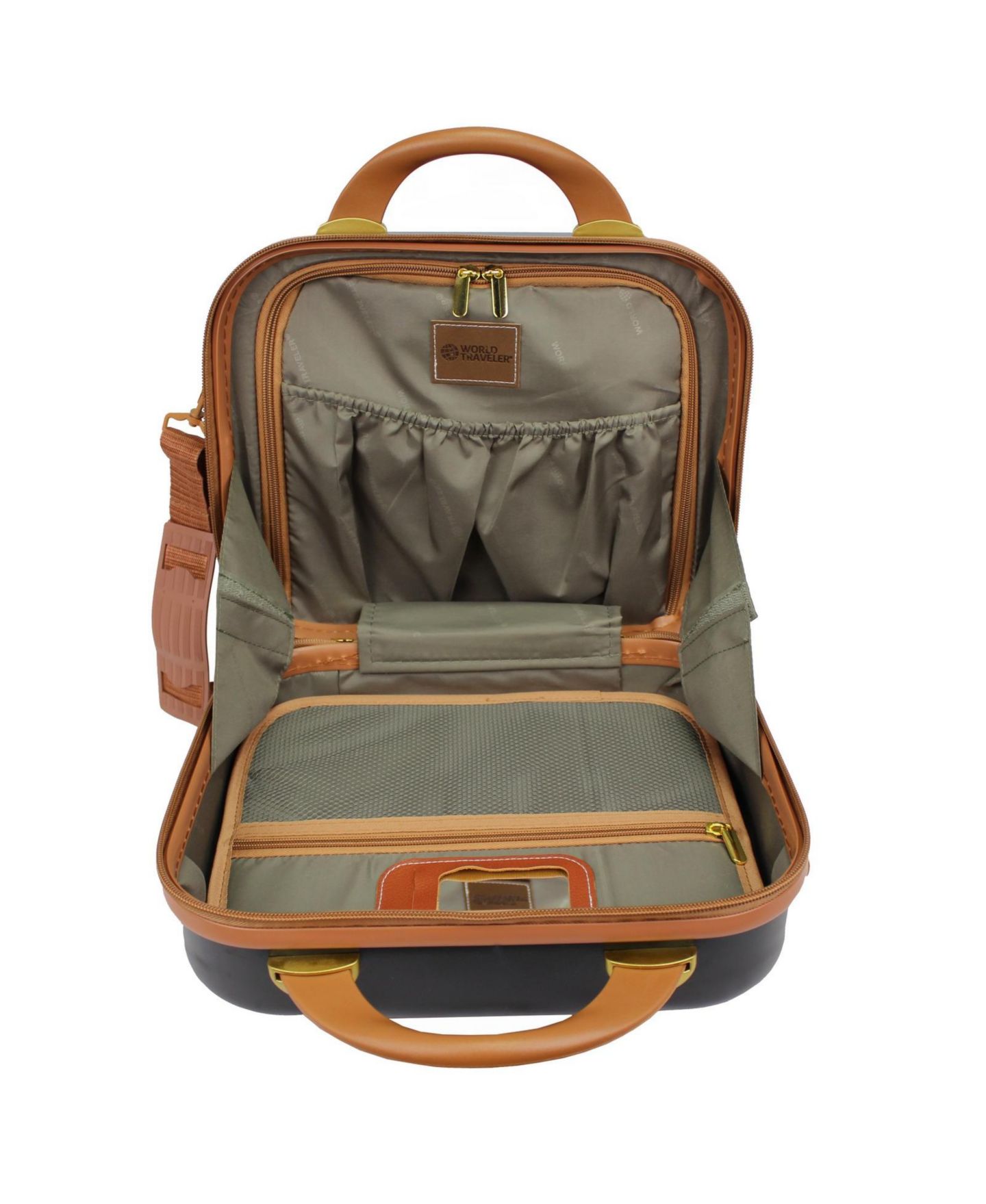 Сумка World Traveler Gatsby Vintage-Like Trunk Style Cosmetic Case, цвет: Чёрный — фото 3