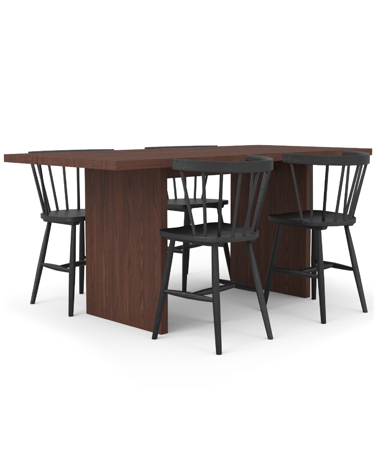 Eq3 Bernia 5pc Dining Set (table + 4 Dining Chairs) In No Color