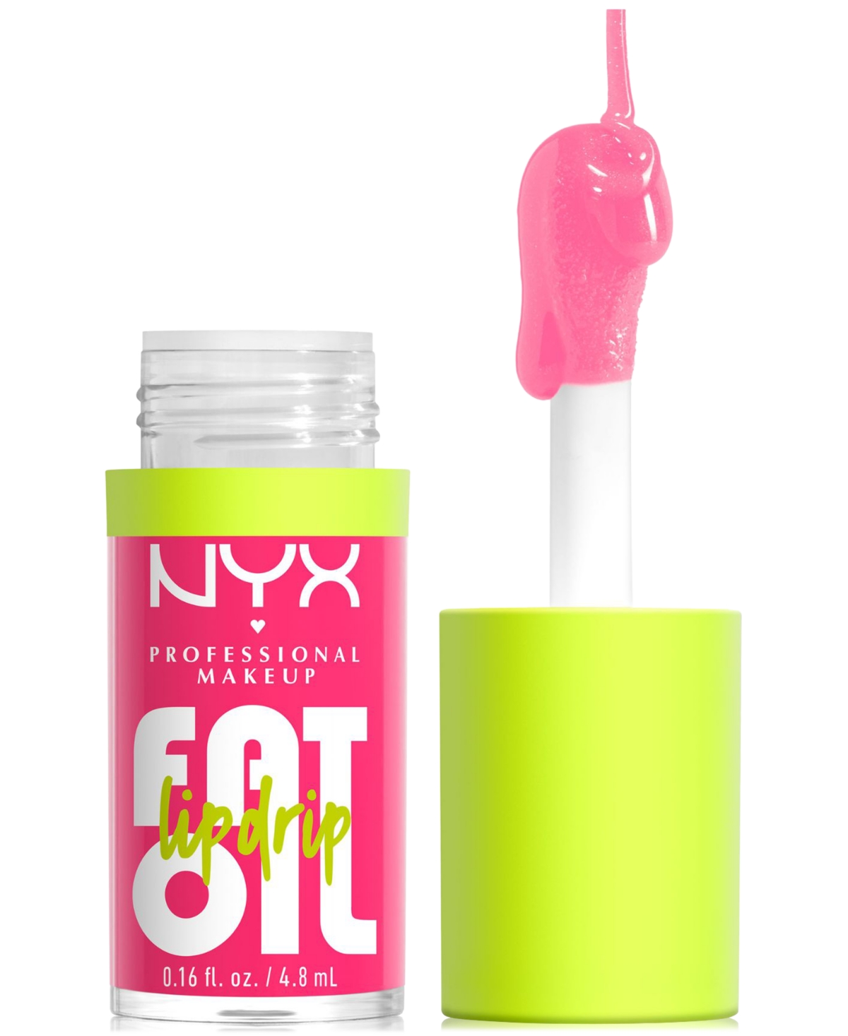 Nyx Professional Makeup Fat Oil Lip Drip, 0.16 Oz. In Missed Call (light Pink)