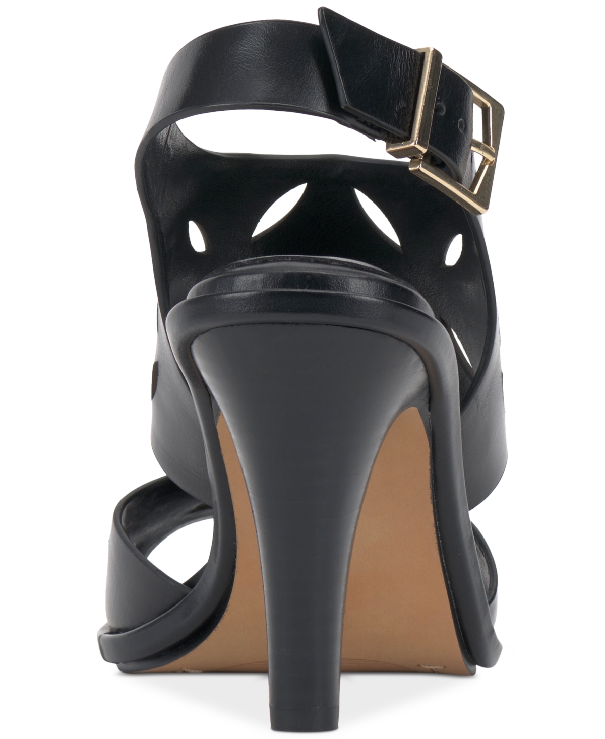 Shop Vince Camuto Women's Frinnas Laser-cut Dress Sandals In Black