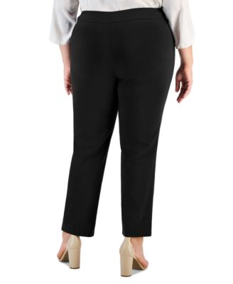 JM Collection Plus & Petite Plus Size Tummy Control Pull-On