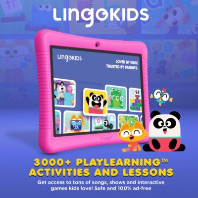 10" Kids Tablet with Epic! & Lingokids, 32GB Educational Android Tablet with Parental Controls & Kid-Proof Case